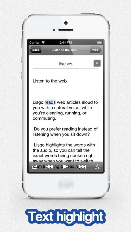Listen to Pocket - Lisgo is the text to speech app for the web