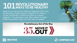 Game screenshot “101 Revolutionary Ways to Be Healthy” from Experience Life magazine and RevolutionaryAct.com apk