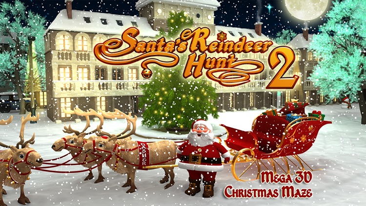 Santa's Reindeer Hunt 2 - Mega 3D Christmas Maze screenshot-3