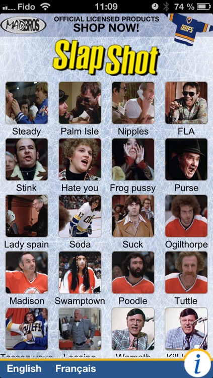 Slapshot Movie Quotes Audio Clips Soundboard By Mad Brothers