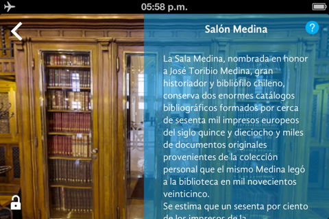 Visita Virtual - Biblioteca Nacional de Chile screenshot 4