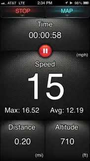 bike ride tracker by 30 south iphone screenshot 1