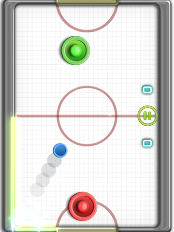 Screenshot #2 for Glow Hockey 2 HD FREE