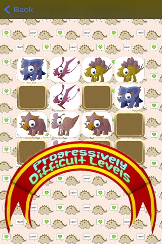 Baby Dino Memory Match - A cute dinossaur memory game screenshot 4