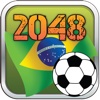 2048 World Soccer - Best puzzle with numeric tiles and brazil cup game