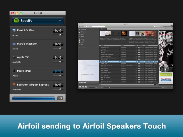 Rogue Amoeba  Airfoil Satellite: Stream audio from your Mac to Apple TV