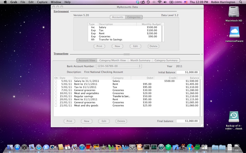 #1. MyAccounts (macOS) 由: University of Canterbury
