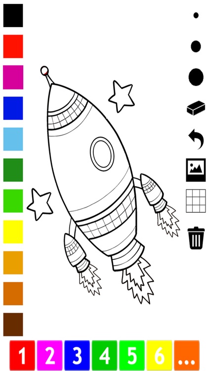 An Outer Space Coloring Book for Children: Learn to color astronaut, alien and ufo