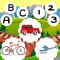 123 & ABC Cool Car-Race & Great Vehicle School App For Kids: Free Game for Children and Toddlers: Education Rally