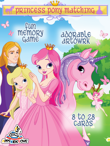 Screenshot #4 pour Princess Pony - Matching Game for Kids who love Princesses and Ponies