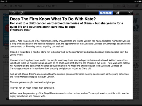 Legacy Daily Mail for old iPad screenshot 3