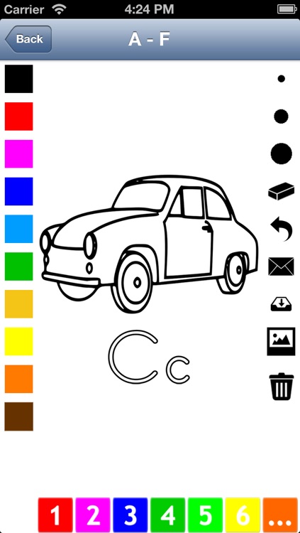 Alphabet Coloring Book for Children: Learn to write and color letters and pictures screenshot-3