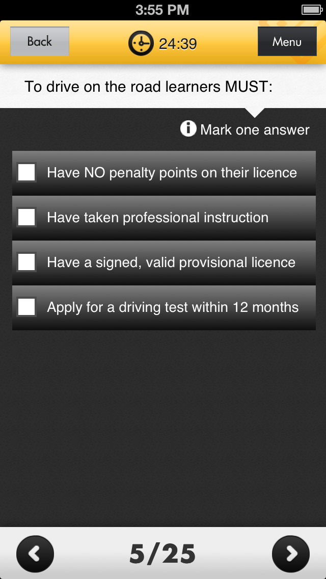 Car Theory Test and Hazard Perception Free iPhone App