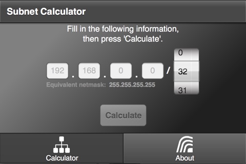 SubnetCalculator screenshot 2