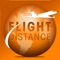 Calculate the flight distance and flight time and show the great circle route path on a map