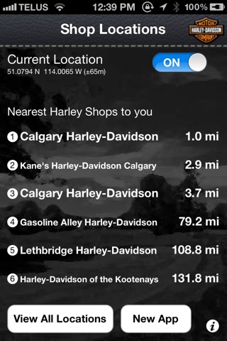 iFIND - Harley Davidson Shop Finder (USA and Ca... screenshot 2
