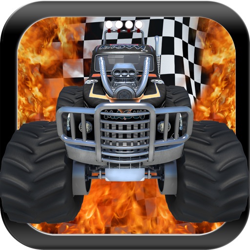 Monster Truck Hill Racing Game Icon