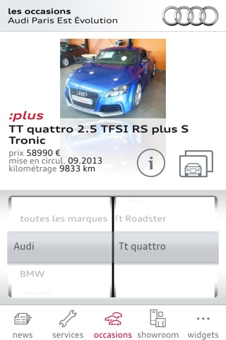 Audi Paris Est Évolution screenshot 2