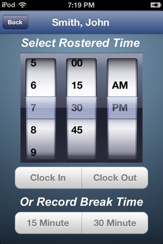 Shift Clock screenshot 2