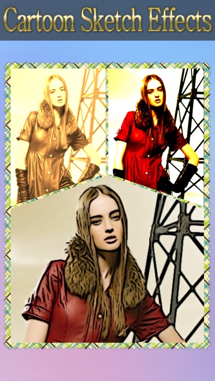 Cartoon Sketch Avatar Free - Pink Pencil & Coloring Toon Camera Photo Effects