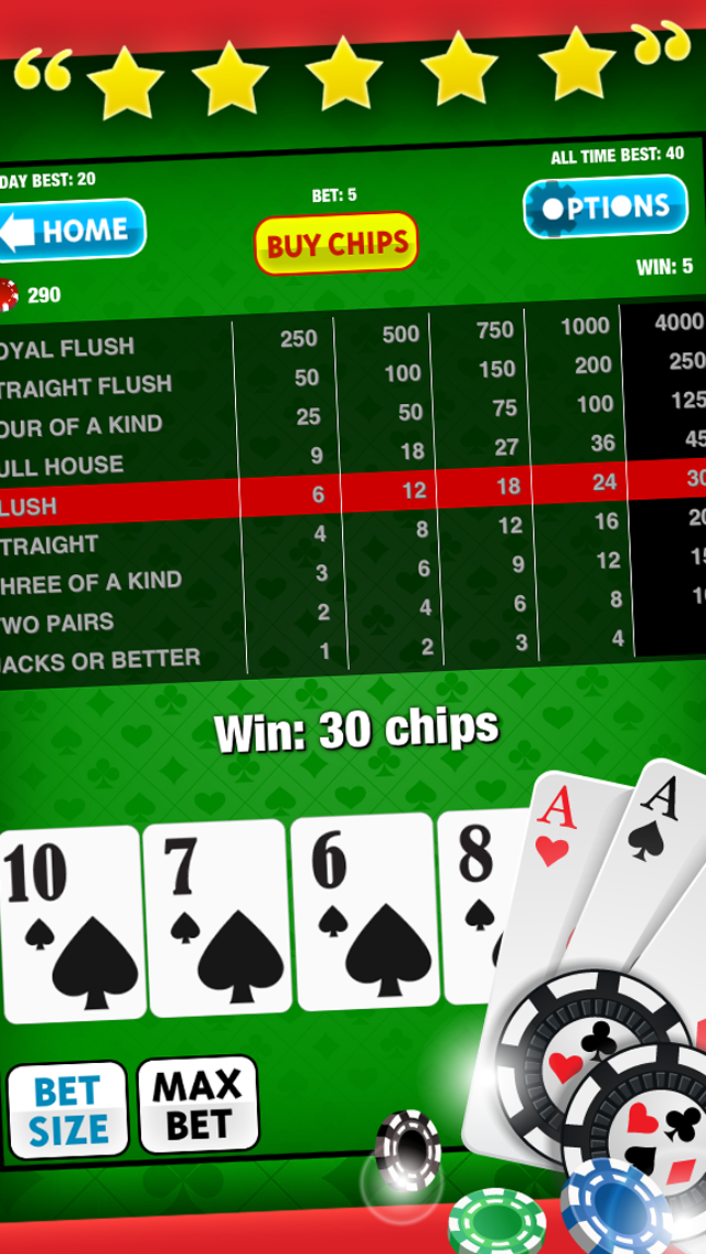 Screenshot #3 pour Video Poker Free Game: King of the Cards! for iPad and iPhone Casino Apps