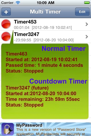 Multiple Timer Free screenshot 2