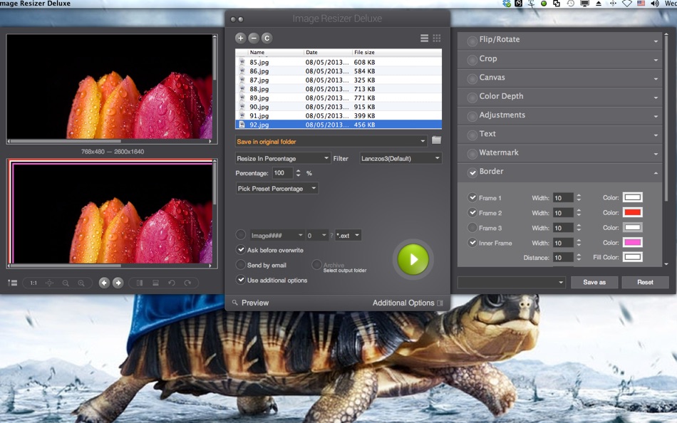 #5. Image Resizer Deluxe (macOS) 由: Sergey Vdovenko