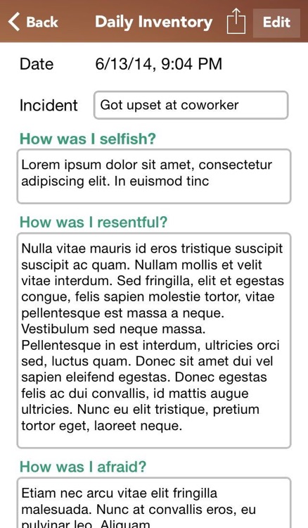 10th Step Journal