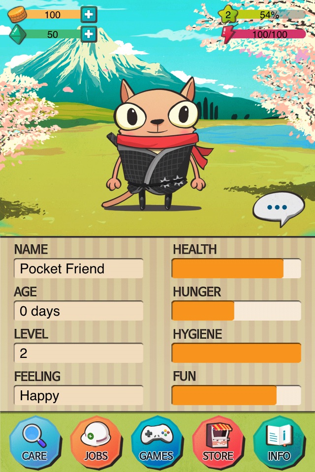 Pocket Friend - Virtual Pet screenshot 2