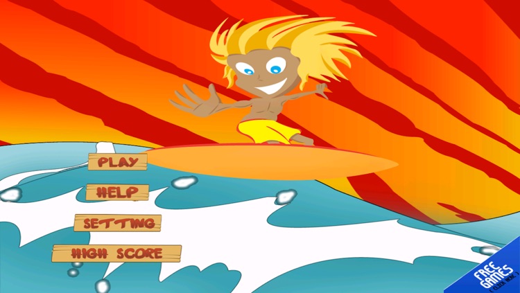 A+ Wipe Out Surfing FREE - An Endless Surfer Summer Game