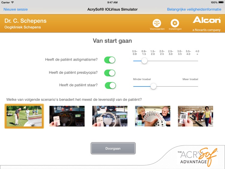 AcrySof® IOL Visus Simulator (BE)