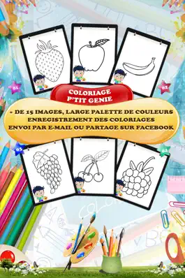 Game screenshot P'tit Génie Colorie Les Fruits - Coloriage GRATUIT apk