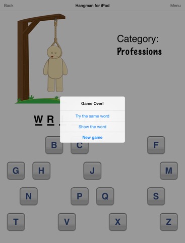 Hangman for iPad screenshot 4