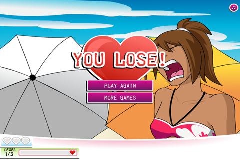 Kissing At the Beach - Girl Game screenshot 3