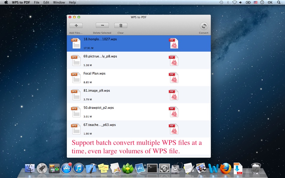 WPS to PDF for Mac OS X - 2.0.0 - (macOS)