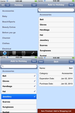 Holiday & Travel Checklist screenshot 2