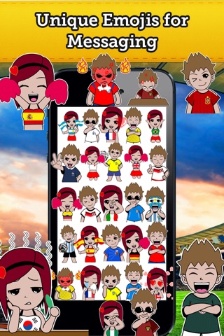 Emoji Colombia Soccer Fan Free screenshot 2