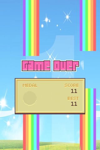 Flapper Unicorn - Twilight Rainbow Flyer Pocket Minigame screenshot 4