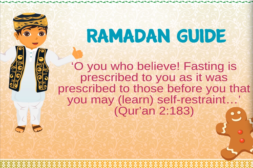Ramadan (Siyam) Guide - Islamic Apps Series - From Quran / Koran (القرآن) Allah to Teach Muslims salah salat and dua! screenshot 2