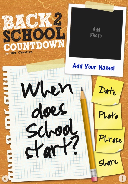 Back To School Countdown