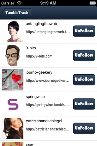 TumbleTrack Followers on Tumblr Lite - Track UnFollowers and View Quotes or Pictures screenshot 2