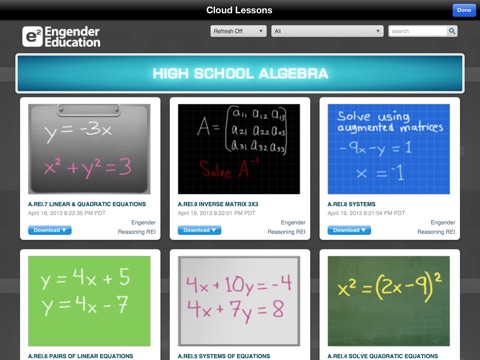 High School Math Algebra -  Common Core curriculum builder and lesson designer for teachers and parents screenshot 4