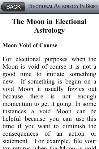 2011 Electional Astrology Planning Guide by Joanne Hampar screenshot 4