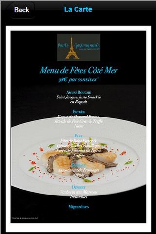 Paris Gastronomie screenshot 2