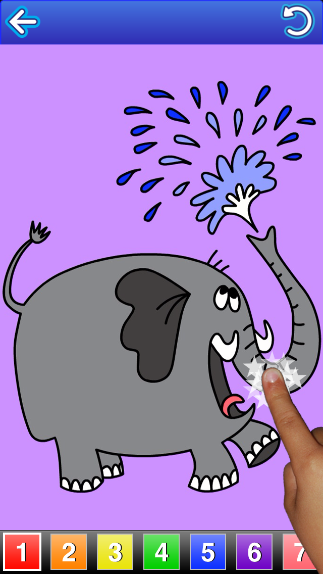 123 Color HD: Talking Coloring Book (Words Spoken In English, Spanish, French and German) Screenshot
