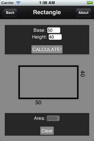 Area Calculator! screenshot 3