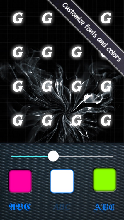 Neon Monogram - Designer Wallpaper, Icon Skin Monograms and Customized Backgrounds