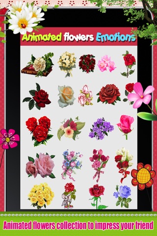 Emoji Flowers -  3D Animated Flower Emoticons screenshot 3