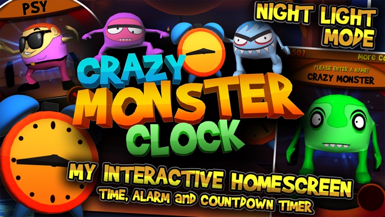 Crazy Monster Clock