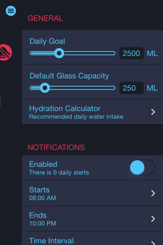 Hydration Log screenshot 2